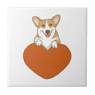 Niedlich Corgi Puppy Dog Fliese