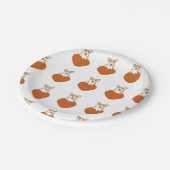 Niedlich Corgi Puppy Dog Pappteller (Schrägansicht)