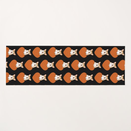 Niedlich Corgi Puppy Dog Yogamatte (Vorderseite (Horizontal))