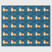 Niedlich Corgi Puppy Geschenkpapier (Flach)