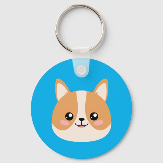 Niedlich Corgi Schlüsselanhänger (Vorderseite)