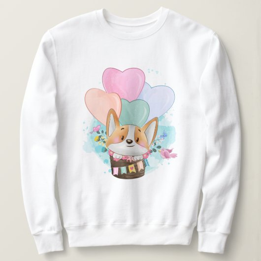 Niedlich Corgi Sweatshirt (Design vorne)