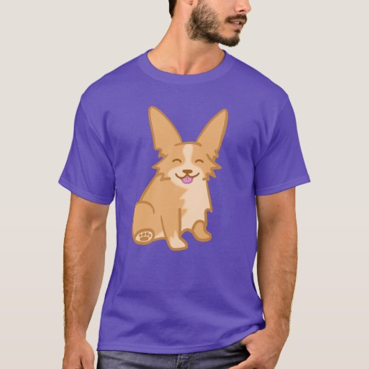 Niedlich Corgi T-Shirt (Vorderseite)