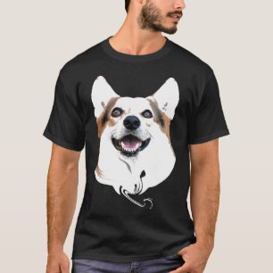 Niedlich Corgi T-Shirt Pembroke Welsh Corgi Dog Fa