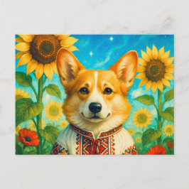 Niedlich Corgi Ukraine Walisisch Corgi Queen Postc Postkarte