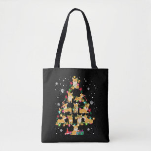 Niedlich Corgi Weihnachtsbaum Cool Weihnachten Cor Tasche