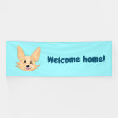 Niedlich Corgi Welcome Zuhause Banner (Horizontal)