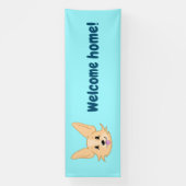 Niedlich Corgi Welcome Zuhause Banner (Vertikal)