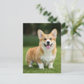 Niedlich Corgi Welsh Corgi Queen Postcard Postkarte (Stehend Vorderseite)