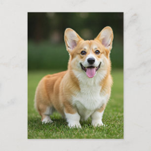 Niedlich Corgi Welsh Corgi Queen Postcard Postkarte