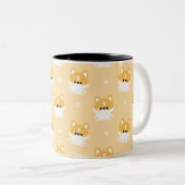 Niedlich Corgi Zweifarbige Tasse (VorderseiteRechts)