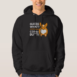Niedlich Corgis - Funny Guess Was? Corgi Hintern! Hoodie