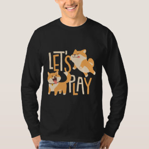 Niedlich Corgis Lasse spielen T-Shirt