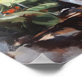 Niedlich Cornish Rex Cat Art Print Poster (Ecke)