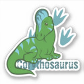 Niedlich Corythosaurus Aufkleber (Vorderseite)