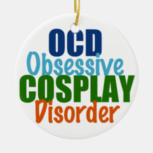Niedlich Cosplay Spaß Weihnachten Keramikornament