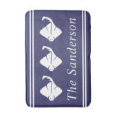 Niedlich Costal Nautical Stingray Manta ray Badematte (Vorderseite Vertikal)