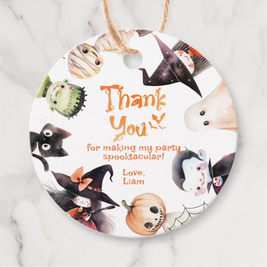 Niedlich Costume Party Monsters Halloween vielen D Geschenkanhänger (Vorderseite)