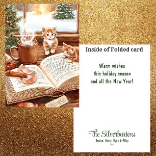 Niedlich Cosy Kitten Weihnachten