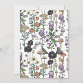 Niedlich Cotgagecore Ghosts Halloween-Kinderdusche Einladung (Rückseite)