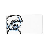 Niedlich Coton de Tulear Adressaufkleber (Vorne)