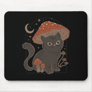 Niedlich Cottagcore Cat Pilz Hat Vintag Grunge Ae Mousepad