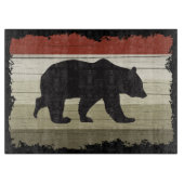 niedlich Country Black Bären Küchencherhaus Schneidebrett (Vorderseite)