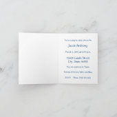 Niedlich Country Blue Floral Squirrel Baby Dusche Einladung (Innenseite)