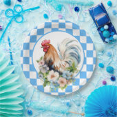 Niedlich Country Rooster Liebhaber Pappteller (Party)