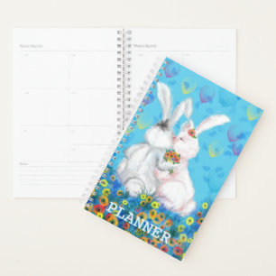 Niedlich Couple Bunny Planner Planer