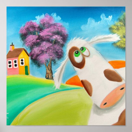NIEDLICH COW FACE Gordon Bruce art Poster (Vorne)