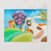 NIEDLICH COW FACE Gordon Bruce art Postkarte (Vorderseite)