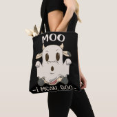 Niedlich Cow Moo Halloween Ghost Boo Tasche (Von Nahem)