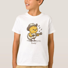 Niedlich Cowboy Baby Chick Gitarre spielen Persona T-Shirt