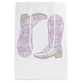Niedlich Cowboy Boots Mittlere Geschenktüte (Rückseite)