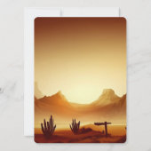 Niedlich Cowboy First Rodeo Geburtstag Einladung (Rückseite)