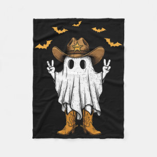 Niedlich Cowboy Ghost Sheriff Peace Funny Hallowee Fleecedecke