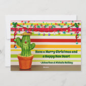 Niedlich Cowboy Santa und Kaktus Weihnachten im Sü (Rückseite)