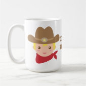 Niedlich Cowboy Sheriff Star Hut personalisierte M Kaffeetasse (Links)