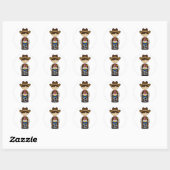 Niedlich Cowboy Sheriff Sticker (Blatt)
