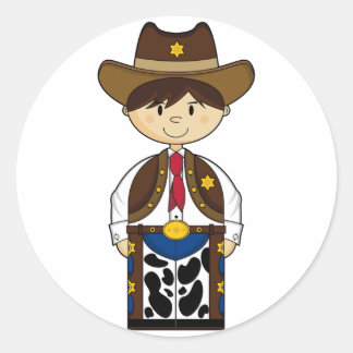 Niedlich Cowboy Sheriff Sticker