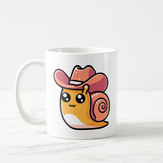 Niedlich Cowboy Snail Kaffeetasse (Links)