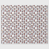 Niedlich Cowboy Snow Leopard Geschenkpapier (Flach)