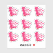 Niedlich Cowgirl Boot Let's go girls 9 Sticker Set (Blatt)