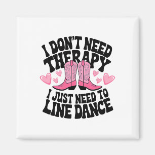 Niedlich Cowgirl Boots Country Line Dancing Ladys Magnet