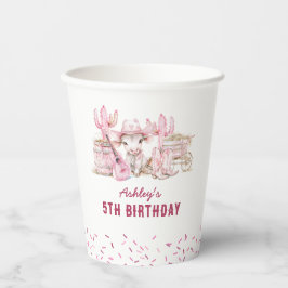 Niedlich Cowgirl Kindergeburtstag Pappbecher