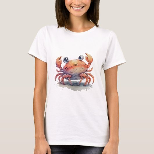 Niedlich Crab Basic Women's T - Shirt (Vorderseite)