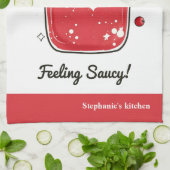 Niedlich Cranberry Sauce - Funny Kawaii Kochen Geschirrtuch (Gefaltet)