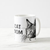 Niedlich Crazy Cat Lady Kitten Kitten Mama Geschen Kaffeetasse (VorderseiteRechts)