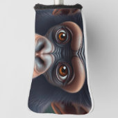 Niedlich Crazy Funny Chimpanzee Anime Portrait Golf Headcover (Rotieren 90)